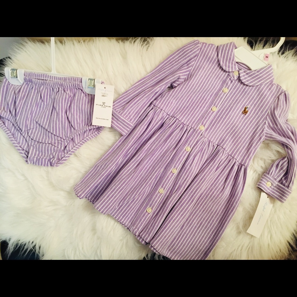 Purple polo dress 9 months